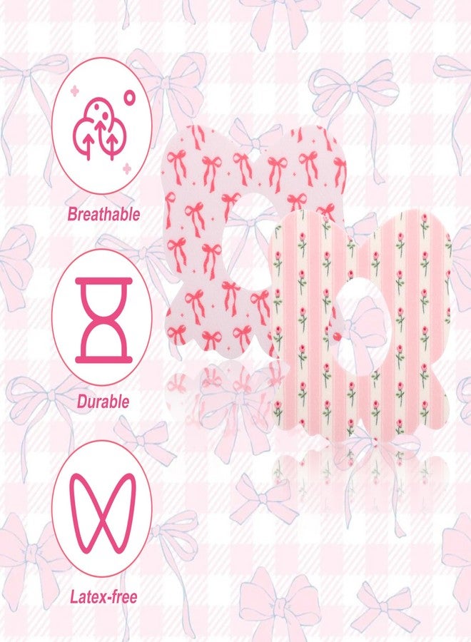 Penitue 25pcs Bowknot Sensor Covers for Dexcom G7, 5 Styles Cute Bowknot CGM Overpatch Waterproof Breathable Adhesive Patches Monitor Sensor Stickers Accessories Compatible with Dexcom G7 - Image 4